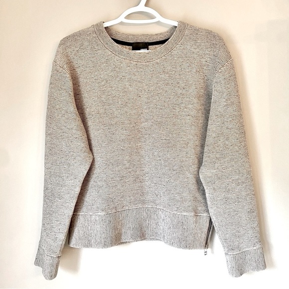 Wilfred Sweaters - Aritzia Wilfred 100% Cotton Ribbed Gray Sweatshirt